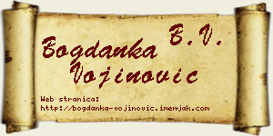Bogdanka Vojinović vizit kartica
